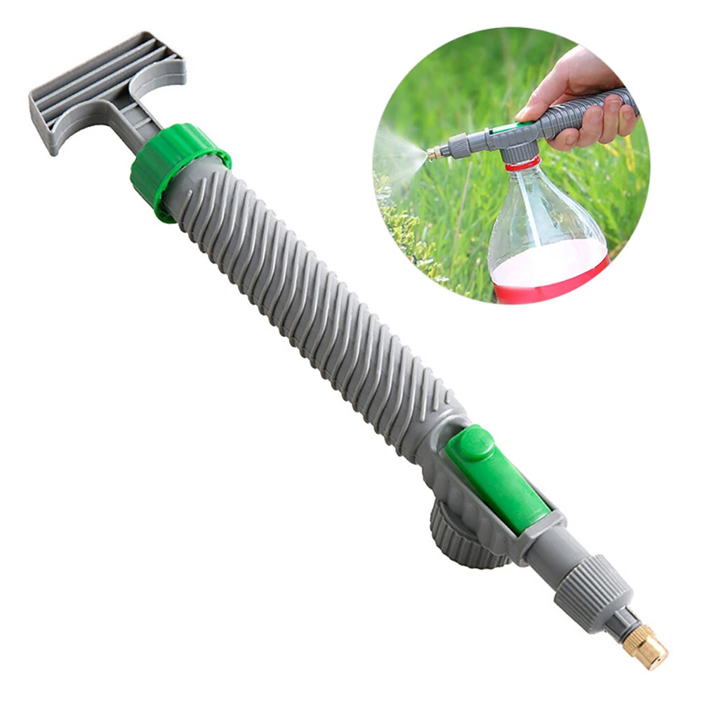 High Pressure Air Pump Manual Sprayer Adjustable Drink Bottle Spray Head Nozzle Garden Watering Tool Sprayer Agriculture Tools — view 3