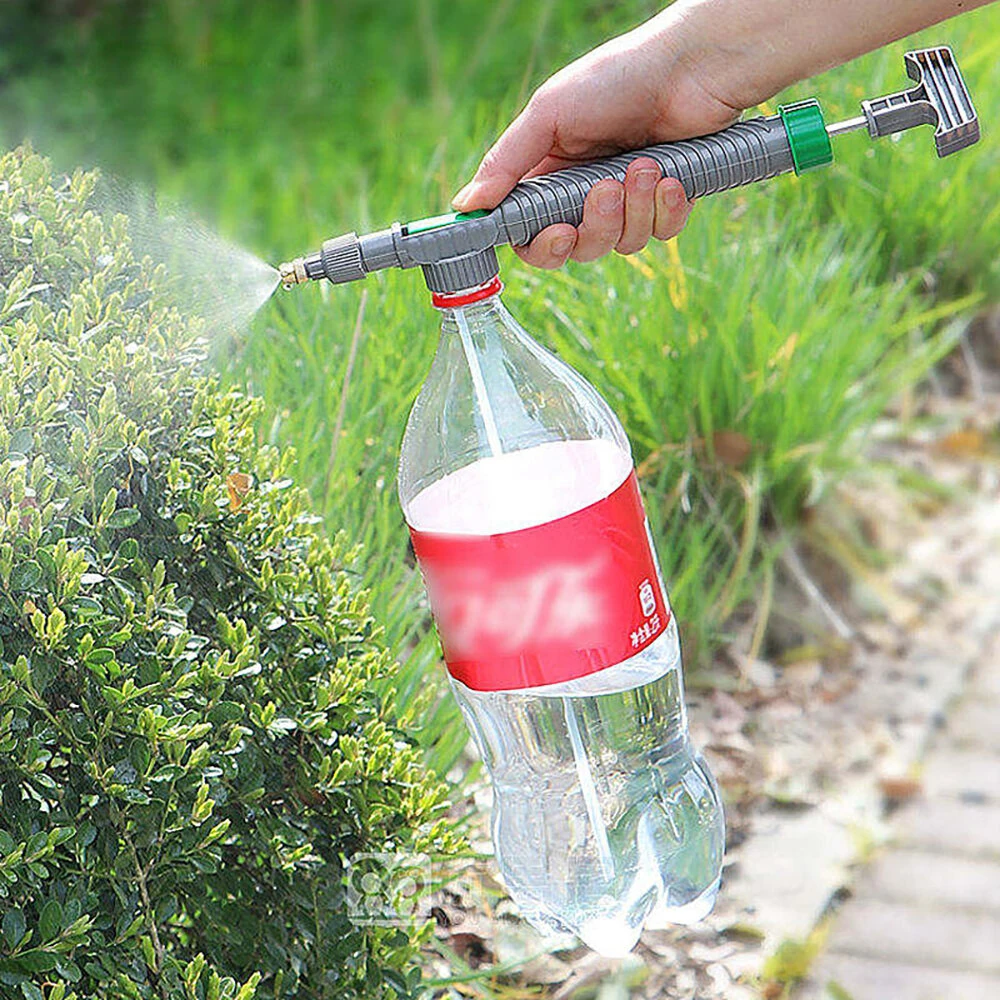 High Pressure Air Pump Manual Sprayer Adjustable Drink Bottle Spray Head Nozzle Garden Watering Tool Sprayer Agriculture Tools — view 5