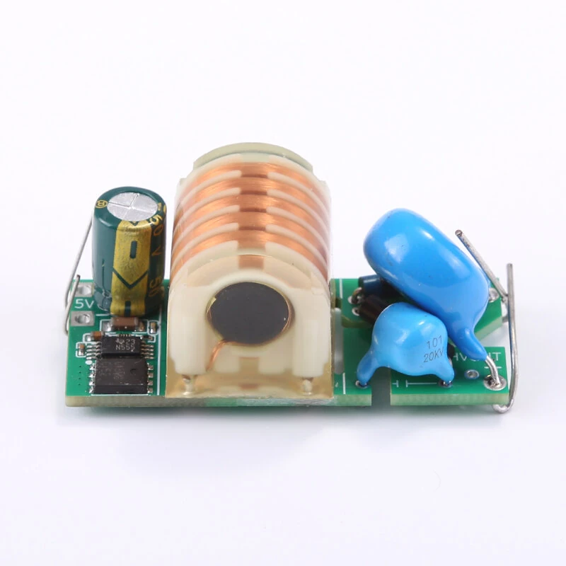 High Voltage Boost Module 18650 Battery Powered 3V to 4.5V Input 5KV to 20KV Output Pulse Arc Generator — view 6