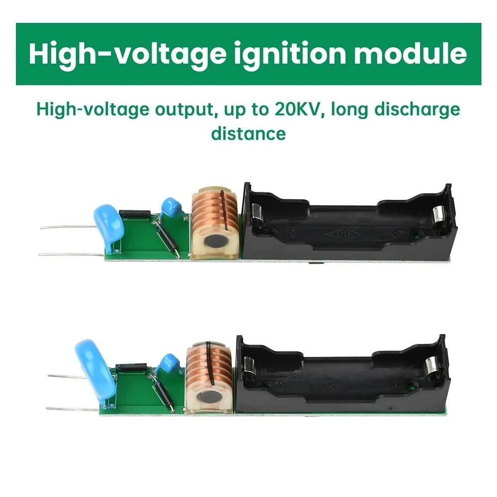 High Voltage Module 20KV 40KV Adjustable Output Compact Design Lithium Battery Powered Boost Coil Powerful Pulse Discharge Suitable for Experimental Equipment and High Power Applications — view 4