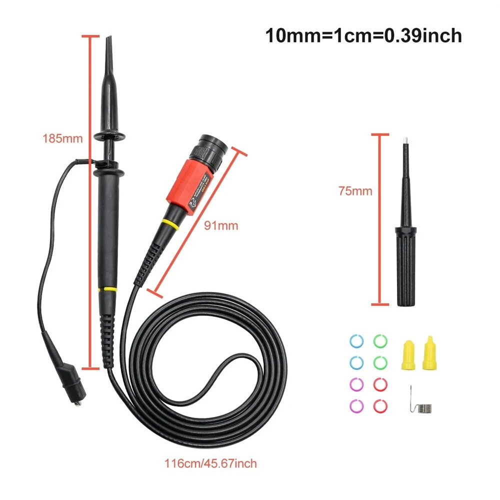High Voltage Oscilloscope Probe P4100 Universal Compatibility 100 Megaohms Resistance 6 pF Capacitance Maximum Operating Voltage 1000V DC + ACPP — view 7