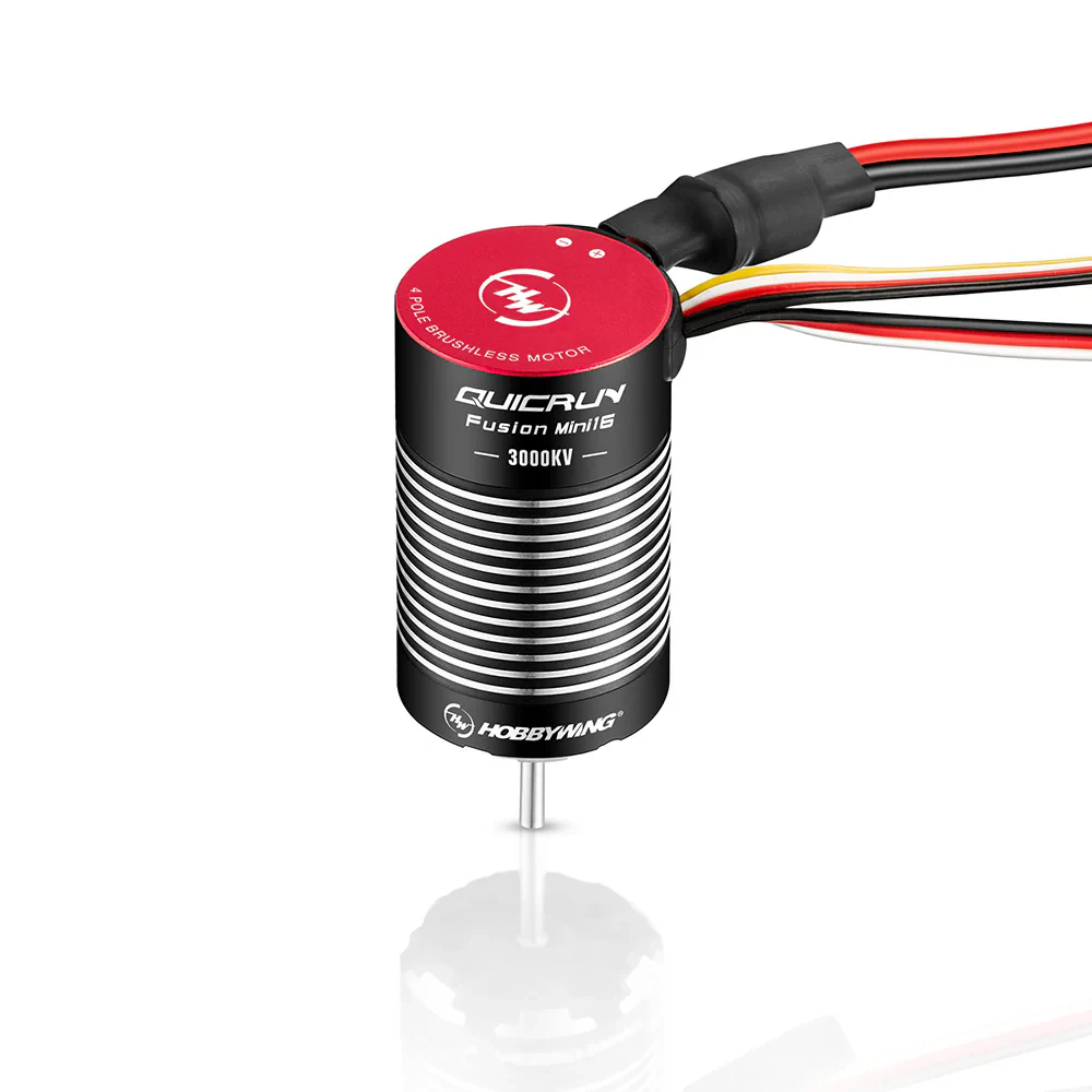 Hobbywing QuicRun Fusion Mini16 Motor ESC 2-in-1 FOC System Brushless Sensored 30A 3000KV for 1/16 1/18 RC Rock Crawler Climbing Truck Car Vehicles Models Parts — view 2