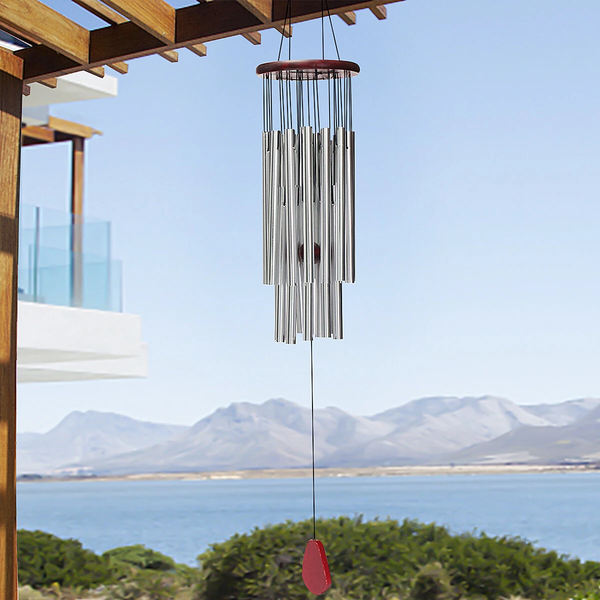 Home 27 Silver Tubes Wind Chimes Church Bells Hanging Decorations — view 5