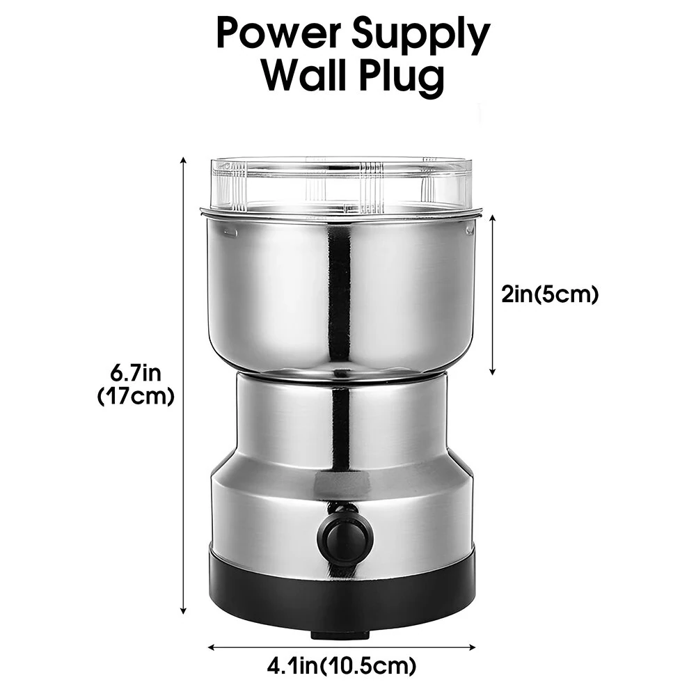 Home Kitchen Electric Milling Machine Multipurpose Electric Coffee Bean Grinding Tool Stainless Steel Milling Machine for Seeds Spices Herbs Nuts Coffee Grinder — view 11