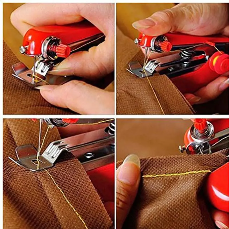 Honana WX-T32 Portable Hand-Held Mini Sewing Machine Clothes Fabric Pocket For D — view 3