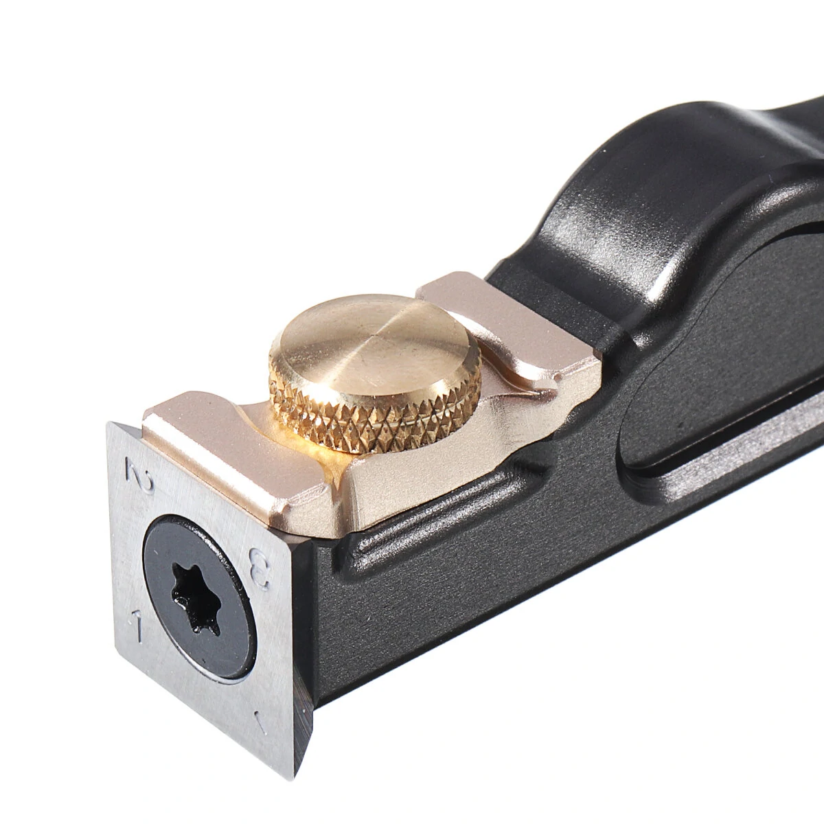 HONGDUI 2 In 1 Mini Wood Carbide Insert Scraper Glue Scraper Removal Aluminum Alloy Handle Woodworking Tool — view 6