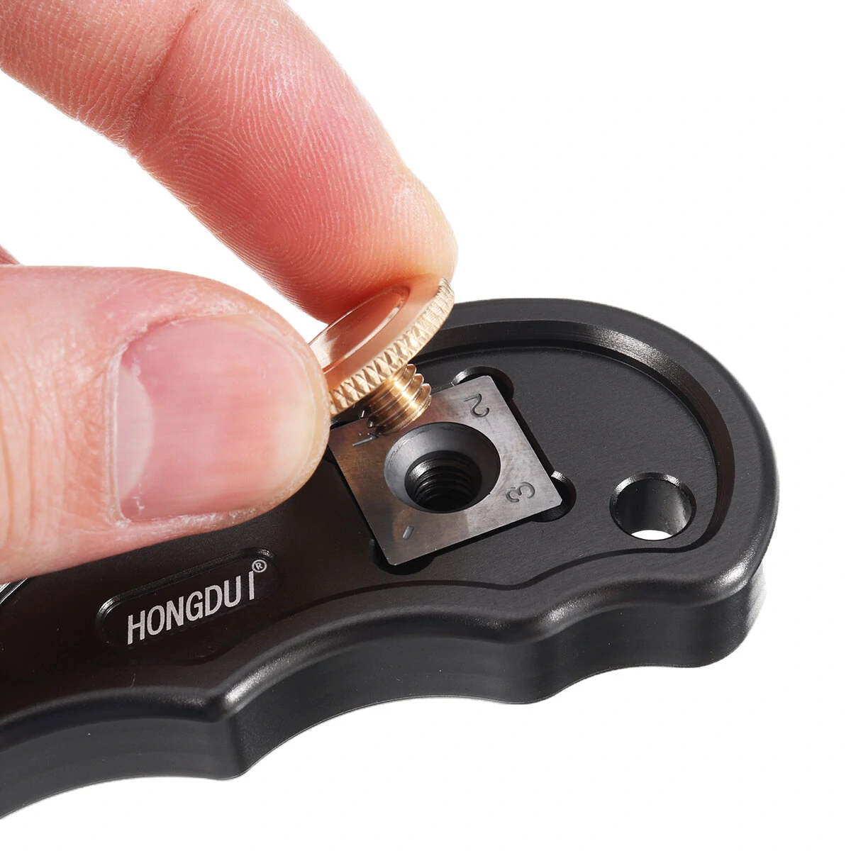 HONGDUI 2 In 1 Mini Wood Carbide Insert Scraper Glue Scraper Removal Aluminum Alloy Handle Woodworking Tool — view 9