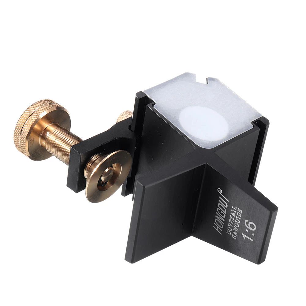 HONGDUI Aluminum Alloy 14° 1:6 1:7 1:8 90° Dovetail Saw Guide Magnetic Joinery Cutting Guide Angle Saw Guide Woodworking Tool — view 3