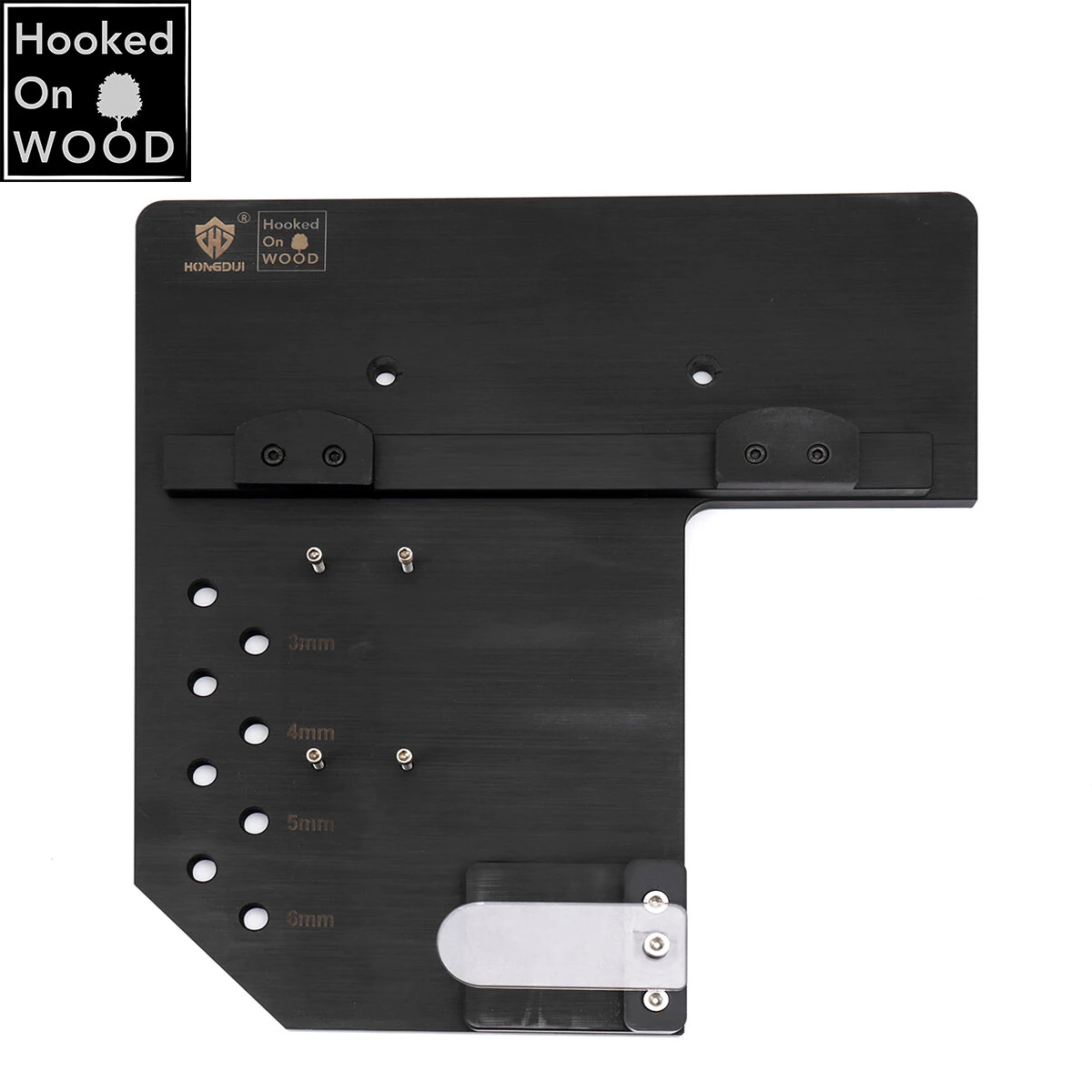 HONGDUI Ruler Stand For Hooked On Wood MT-2465 PRO Scriber Sturdy Acrylic/Bakelite Wall-mounted For Easy Storage — view 3