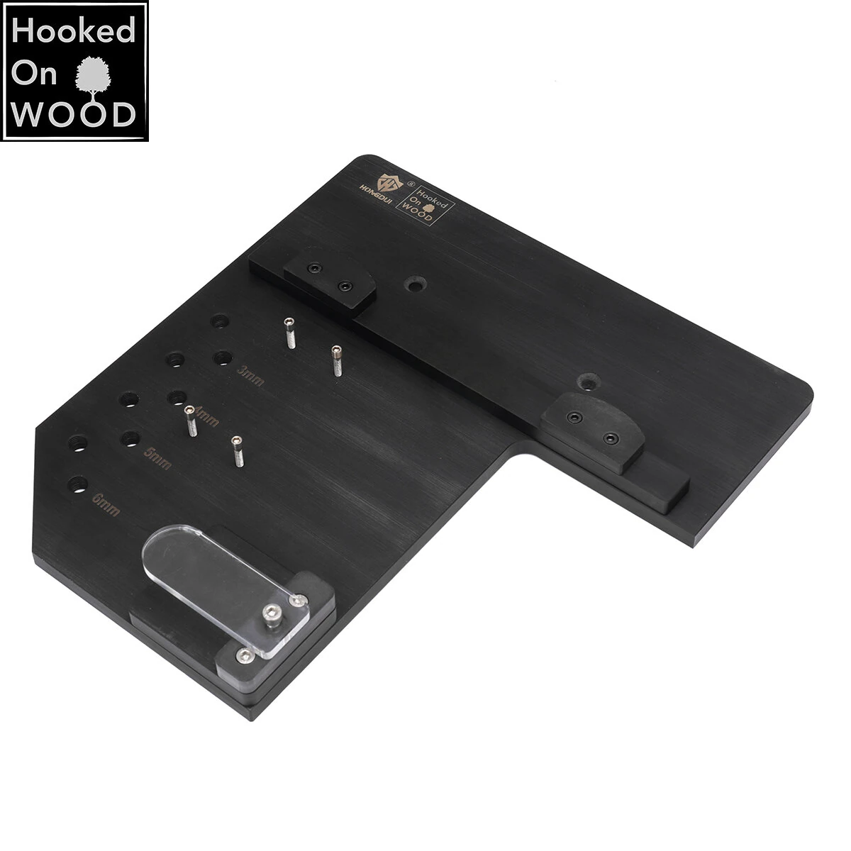 HONGDUI Ruler Stand For Hooked On Wood MT-2465 PRO Scriber Sturdy Acrylic/Bakelite Wall-mounted For Easy Storage — view 4