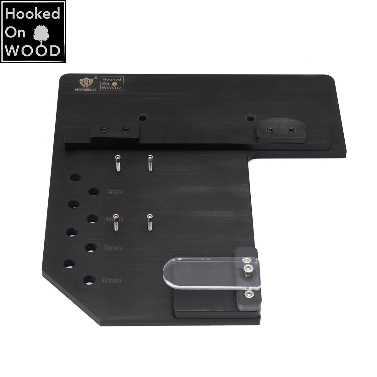 HONGDUI Ruler Stand For Hooked On Wood MT-2465 PRO Scriber Sturdy Acrylic/Bakelite Wall-mounted For Easy Storage — view 7