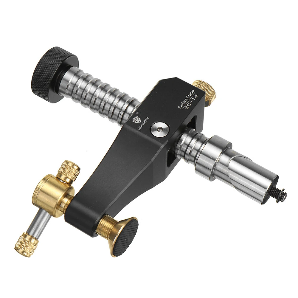 HONGDUI SC-14 Woodworking Desktop Surface Fixing Clamp Aluminum Alloy Table Hold Down Clamp DIY Fixing Clip Practical for 19/20mm Hole — view 7