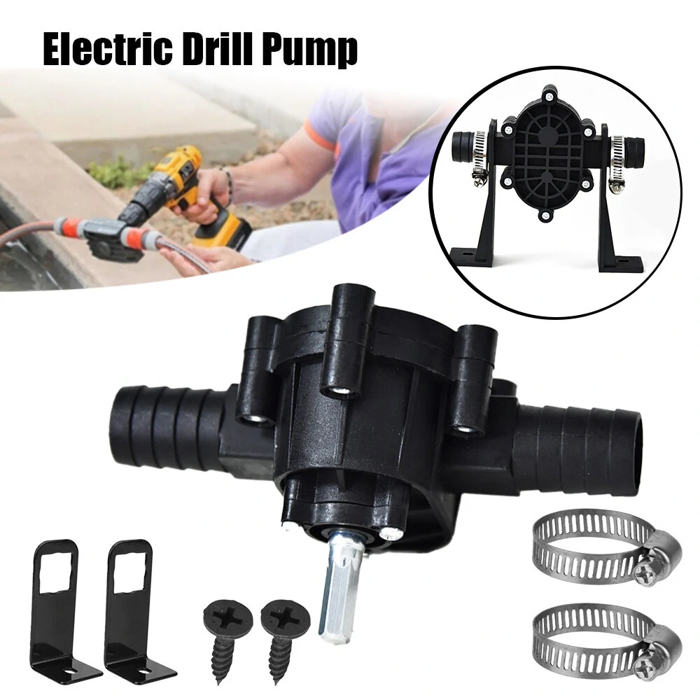 Household Portable Electric Drill Pump Oil Fluid Water Pump Mini Hand Self-priming Liquid Transfer Pumps — view 3