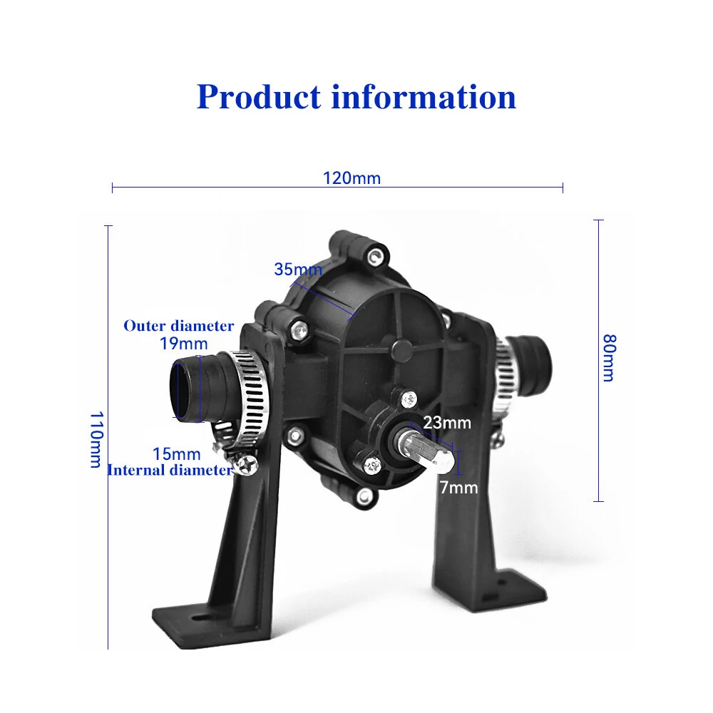 Household Portable Electric Drill Pump Oil Fluid Water Pump Mini Hand Self-priming Liquid Transfer Pumps — view 6