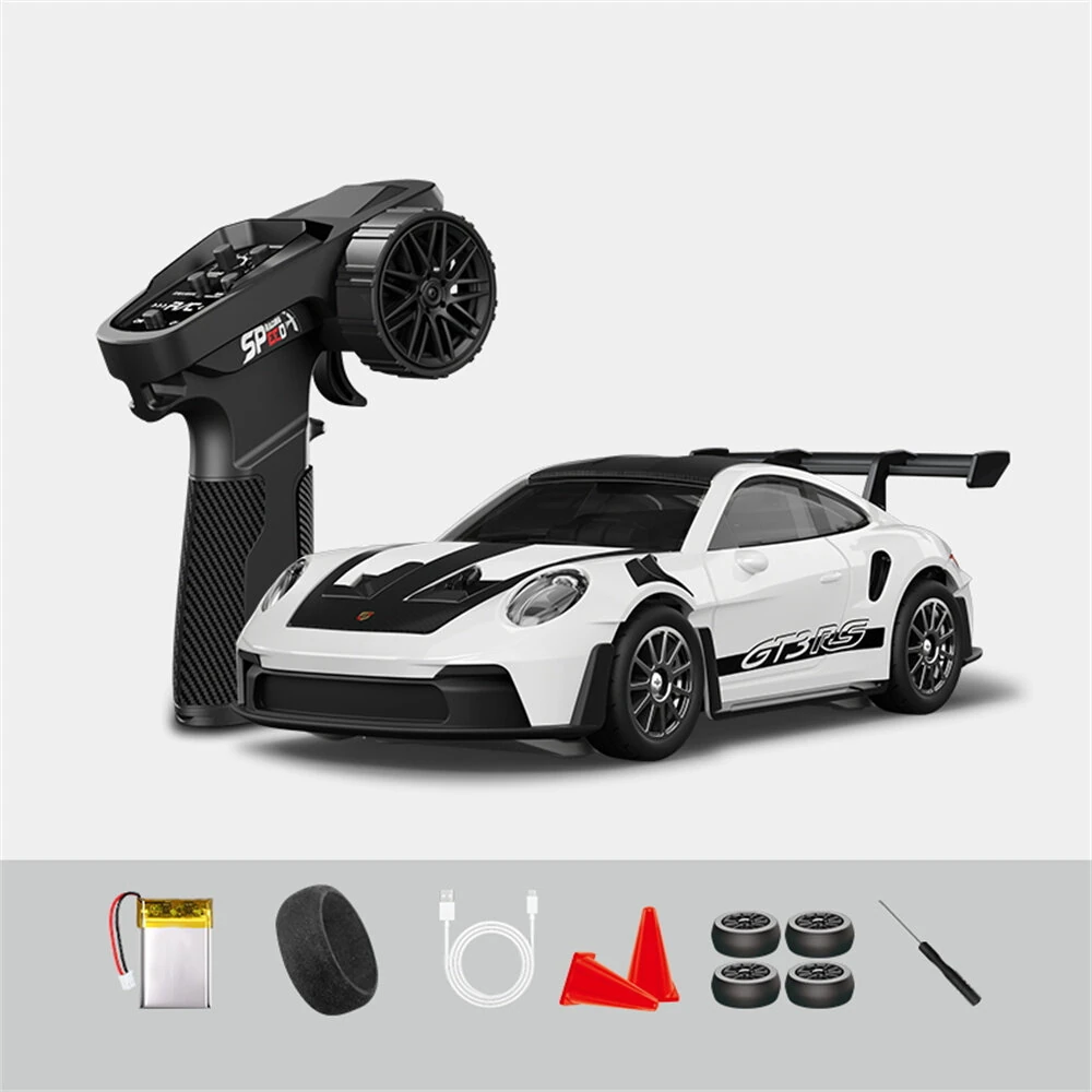 Hstar D43-01 RTR 1/43 2.4G 4WD Drift RC Car Gyro Mini Full Proportional Alloy Body Shell LED Light Remote Control High-Speed Motor On-Road Racing Vehicle Model Boys Gifts Toys — view 11