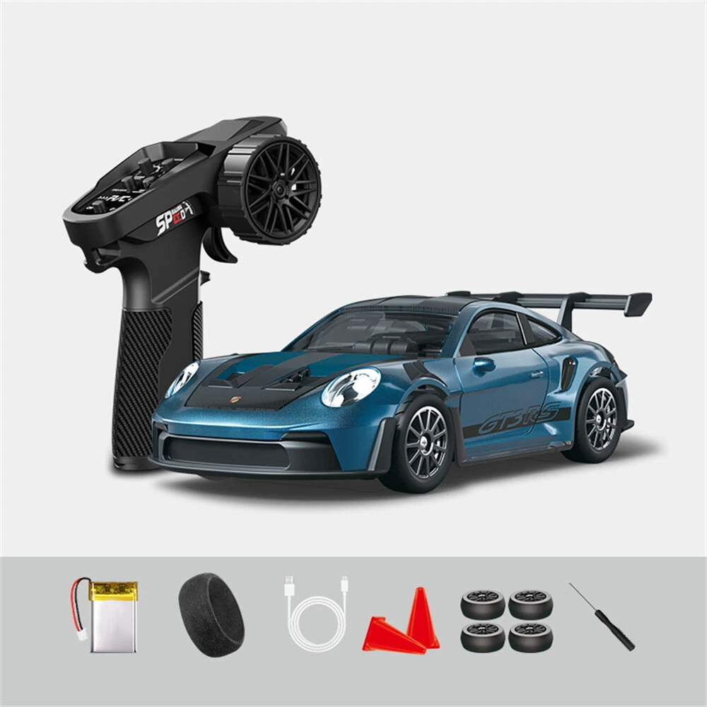 Hstar D43-01 RTR 1/43 2.4G 4WD Drift RC Car Gyro Mini Full Proportional Alloy Body Shell LED Light Remote Control High-Speed Motor On-Road Racing Vehicle Model Boys Gifts Toys — view 5