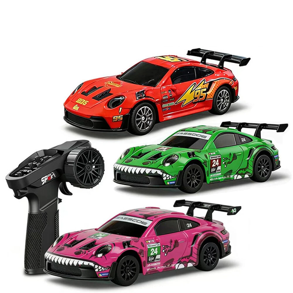 Hstar D43-01Q13/Q14/Q15 RTR 1/43 2.4G 4WD Drift RC Car Gyro Mini Full Proportional Alloy Body Shell LED Light Painted Version Remote Control High-Speed Motor On-Road Racing Vehicle Model Boys Gifts Toys — Hstar