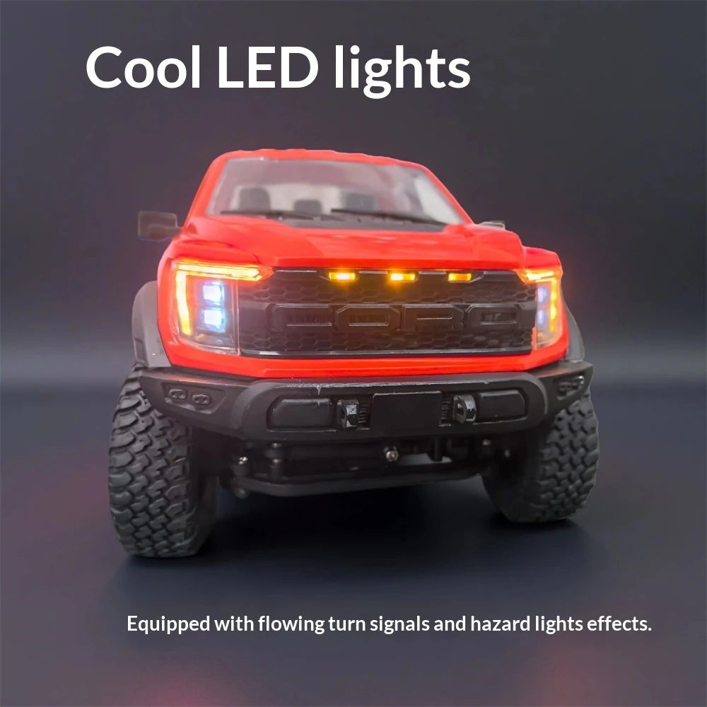 Hstar R12-01Q F150 RTR 1/12 2.4G 4WD RC Car Full Proportional Two Speed Rock Crawler Off-Road Truck Remote Control LED Light Metal Drive Shaft Gear Vehicles Models Toys — view 9