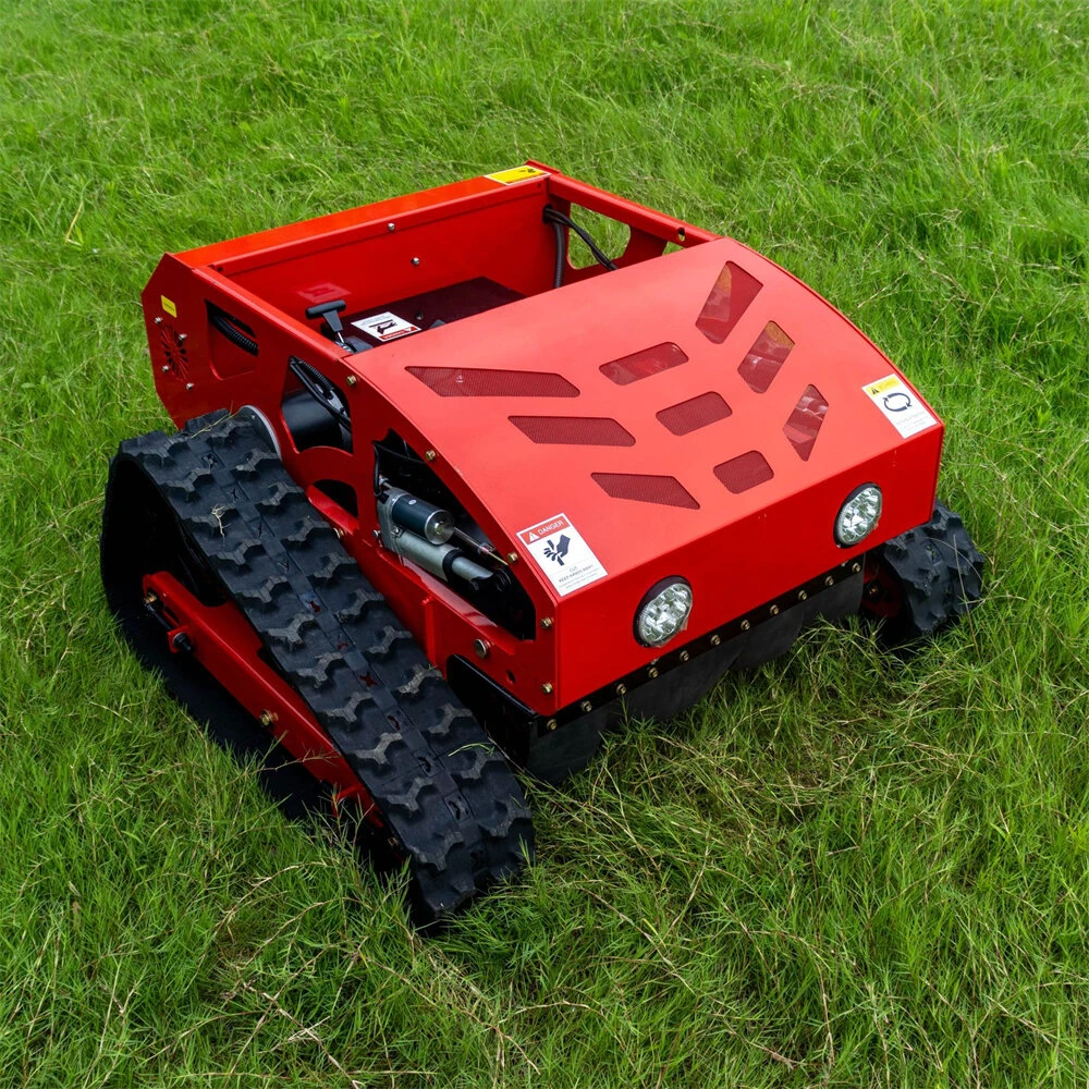 HT550A Remote Control Lawn Mower 550mm Cutting Width Adjustable Height 4-Stroke Engine Up to 45 Degree Slope All Terrain Tracked Mower — view 6