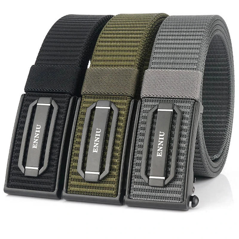 Hunting Tactical Belt Military Fishing Hiking Training Adjustable Automatic Buckle Casual Paintball Belts for Outdoors — view 7