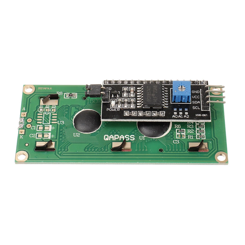 HW-060B 1602 LCD 5V Yellow-green Screen IIC I2C Interface Module 1602 LCD Display Adapter Board — view 3