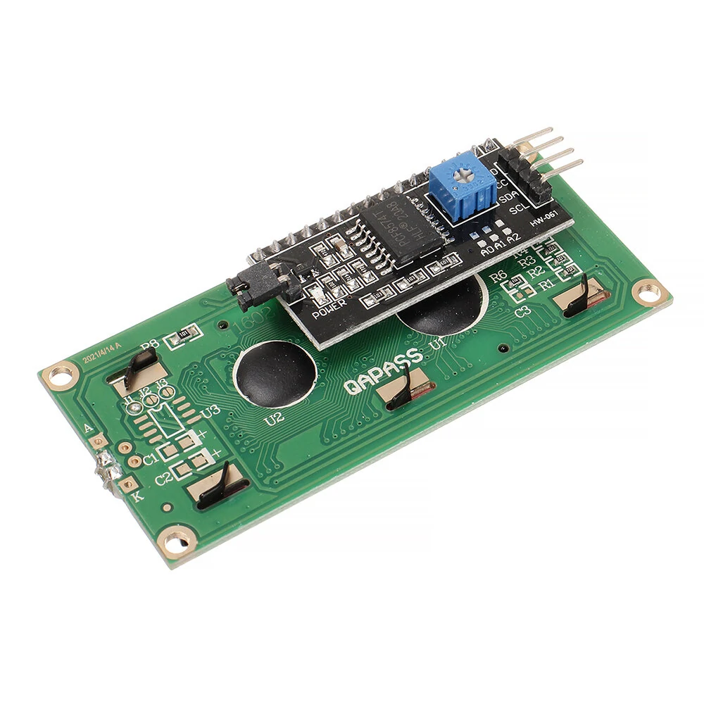 HW-060B 1602 LCD 5V Yellow-green Screen IIC I2C Interface Module 1602 LCD Display Adapter Board — view 4