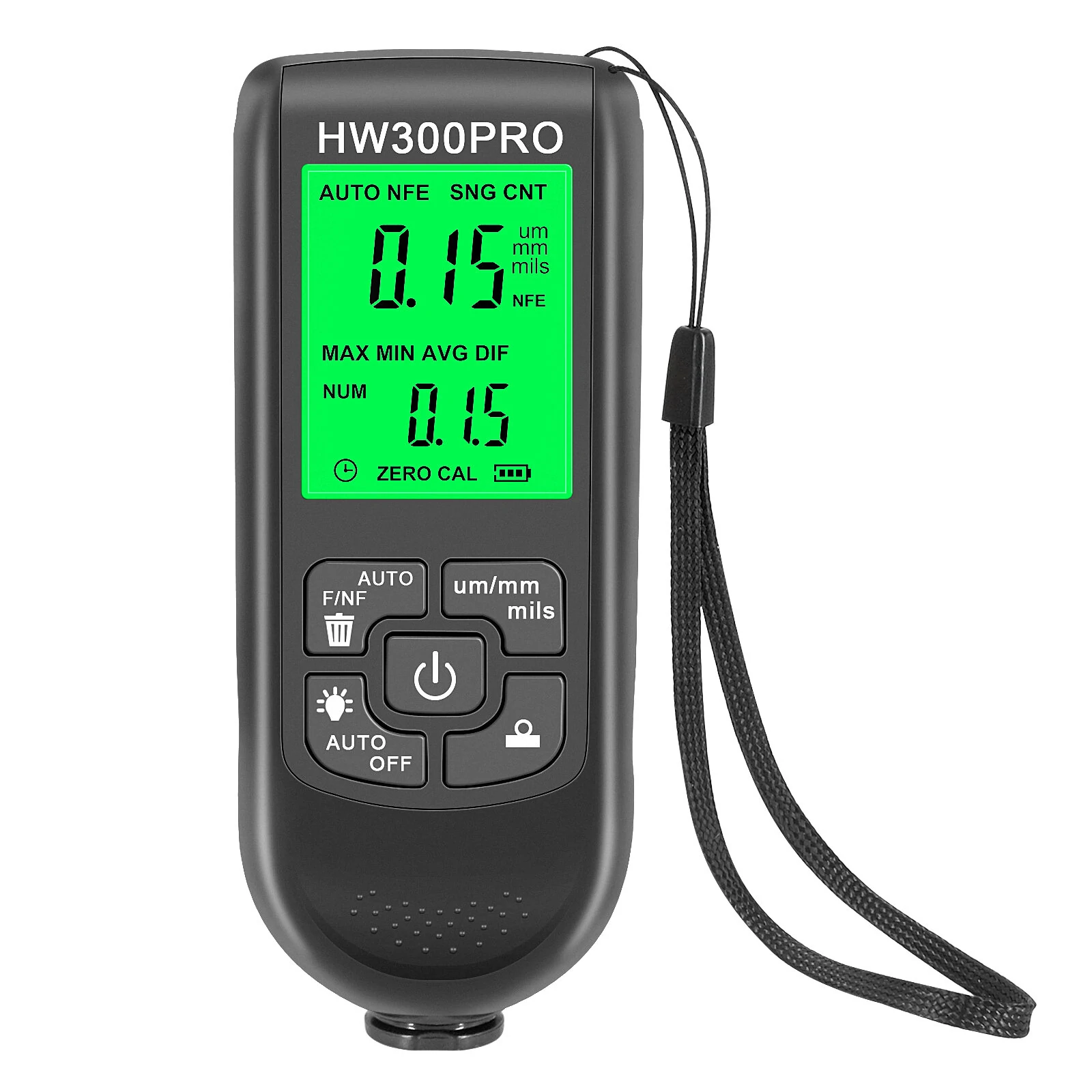 HW-300PRO Coation Thickness Gauge 0-2000UM Car Paint Film Thickness Tester Car Coating Measuring Tools Automotive Paint Meter — view 3
