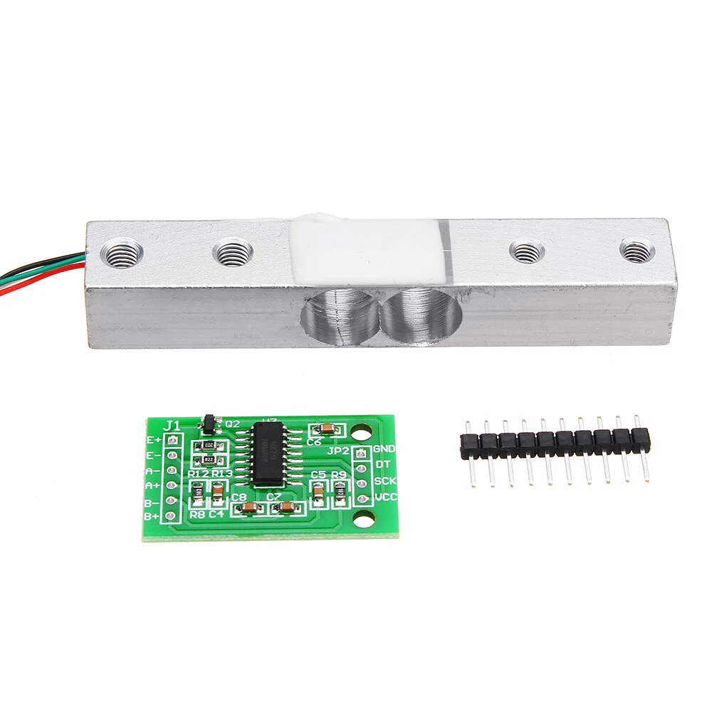 HX711 24bit AD Module + 1kg Aluminum Alloy Scale Weighing Sensor Load Cell Kit Geekcreit for Arduino - products that work with official Arduino boards — view 3