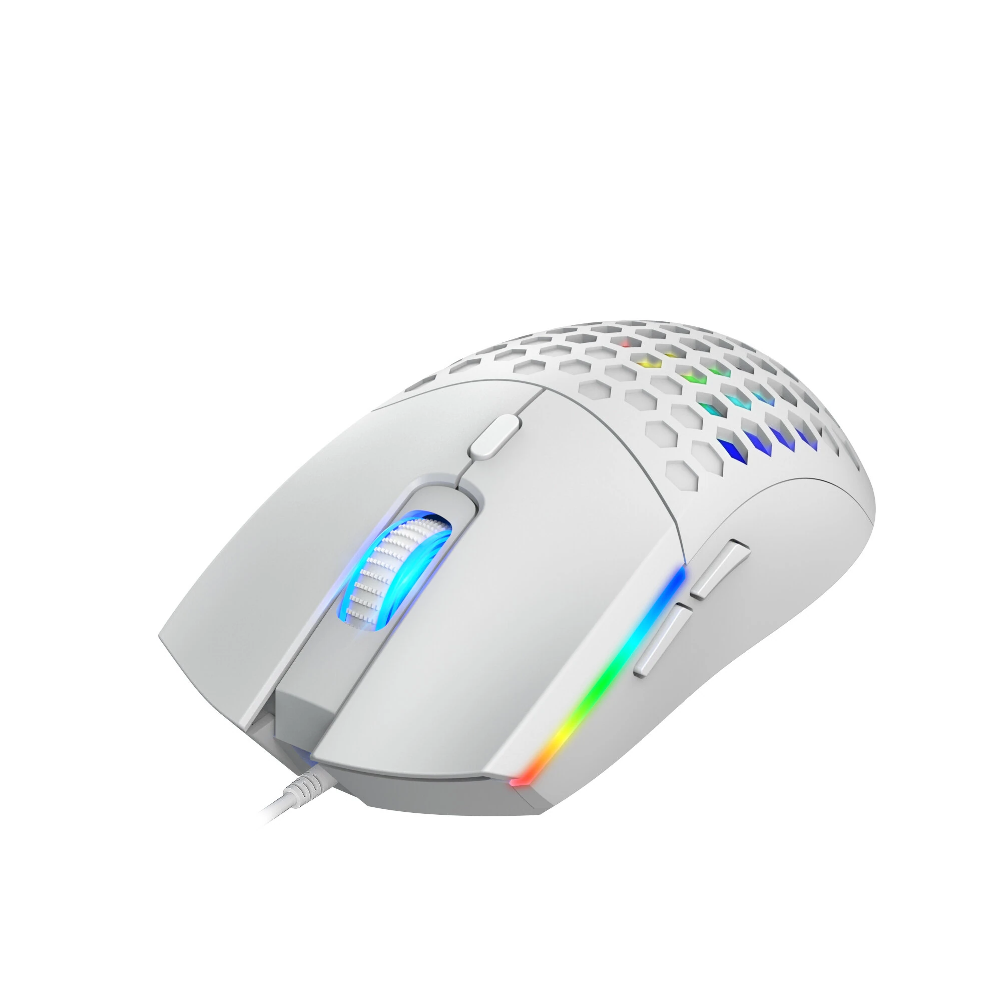 HXSJ S500 Wired Gaming Mouse Hollow Design 6400DPI RGB Backlight 6-Keys Ergonomics PC Office Computer Gamer Mice — view 5