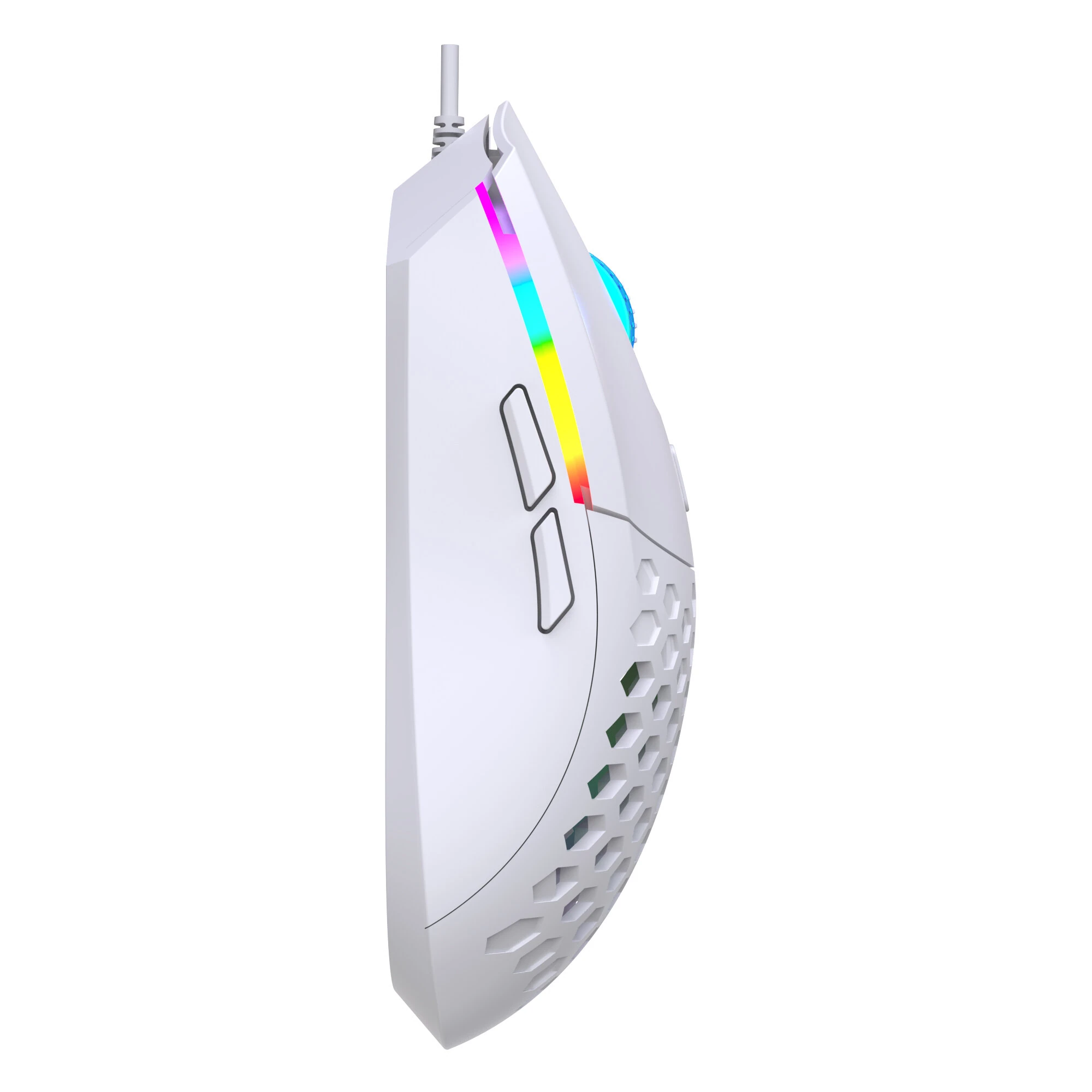 HXSJ S500 Wired Gaming Mouse Hollow Design 6400DPI RGB Backlight 6-Keys Ergonomics PC Office Computer Gamer Mice — view 7