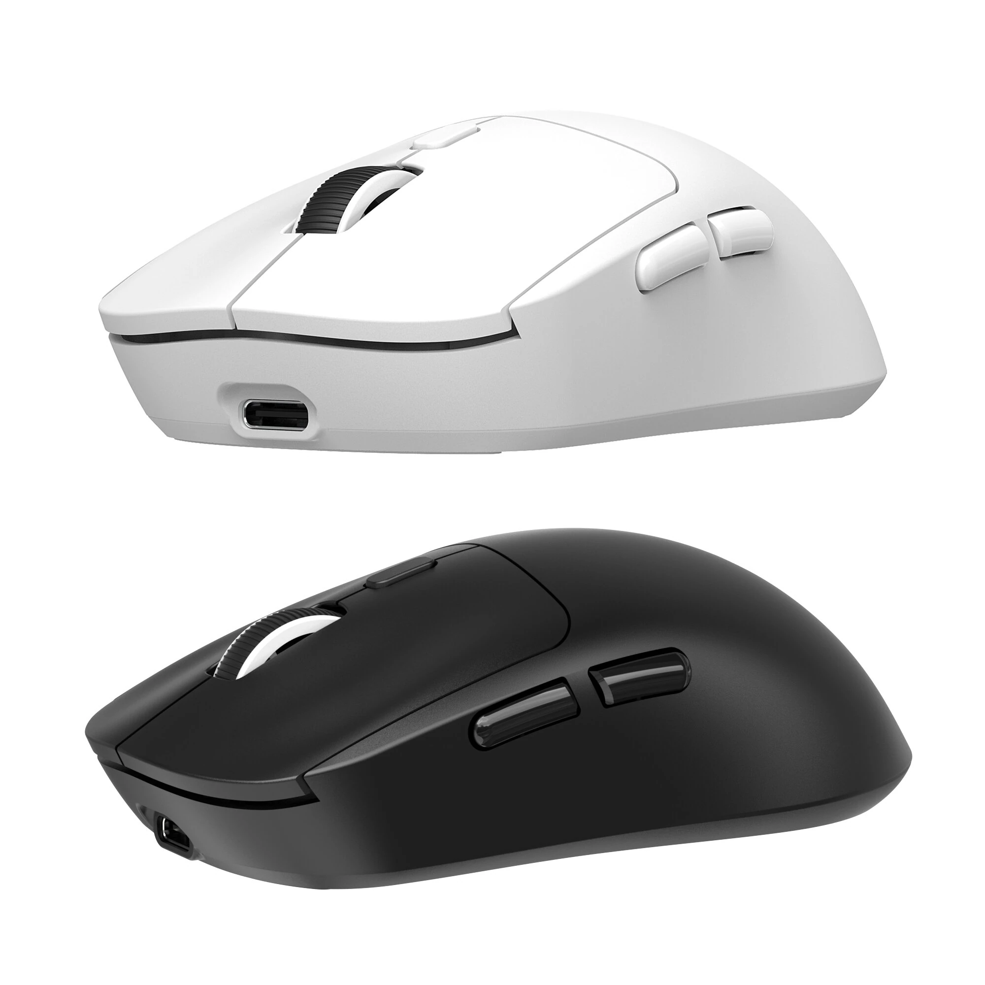 HXSJ T30 Tri-mode Gaming Mouse PIXART Inster S203 Chip 800-6400DPI 1KHz Report Rate 72g Lightweight 500mAh Type-C Rechargeable E-sports Gamer Mice for PC Laptop Computer — view 2