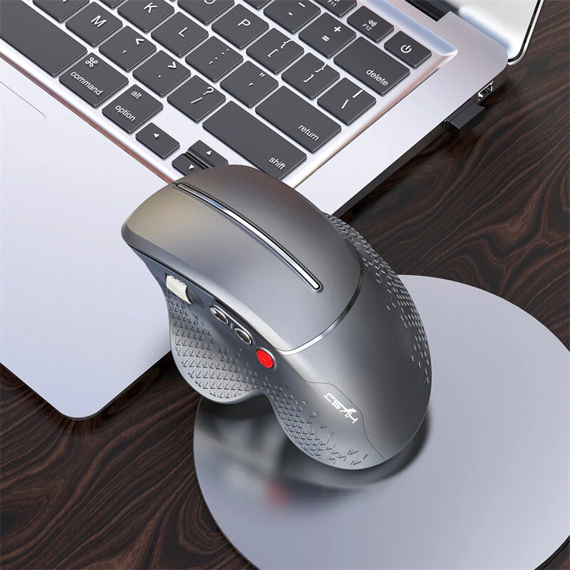 HXSJ T32 2.4G Wireless Vertical Gaming Mouse 1200-4800 DPI Aluminum Side Roller 6 Keys Ergonomic Design Anti Mouse Hand Gamer Mice for PC Laptop Computer — view 11