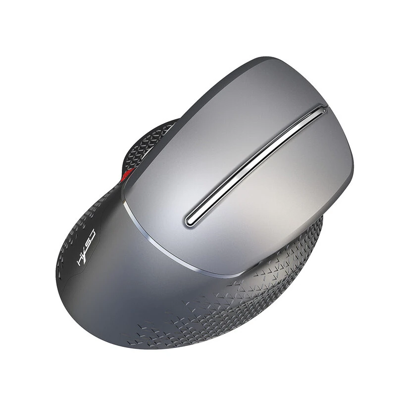 HXSJ T32 2.4G Wireless Vertical Gaming Mouse 1200-4800 DPI Aluminum Side Roller 6 Keys Ergonomic Design Anti Mouse Hand Gamer Mice for PC Laptop Computer — view 6