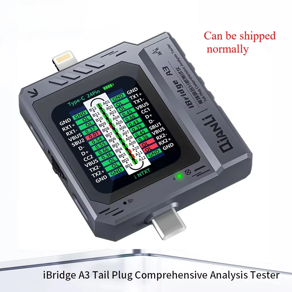 IBridge A3 Tail Plug Comprehensive Analysis Tester Multi-Device Compatibility Type-C USB Auto monitoring Portable Diagnostic Tool — view 5