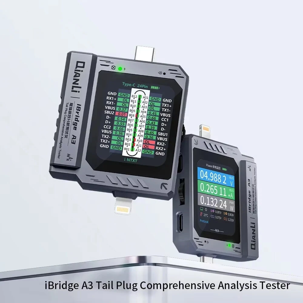 IBridge A3 Tail Plug Comprehensive Analysis Tester Multi-Device Compatibility Type-C USB Auto monitoring Portable Diagnostic Tool — view 6