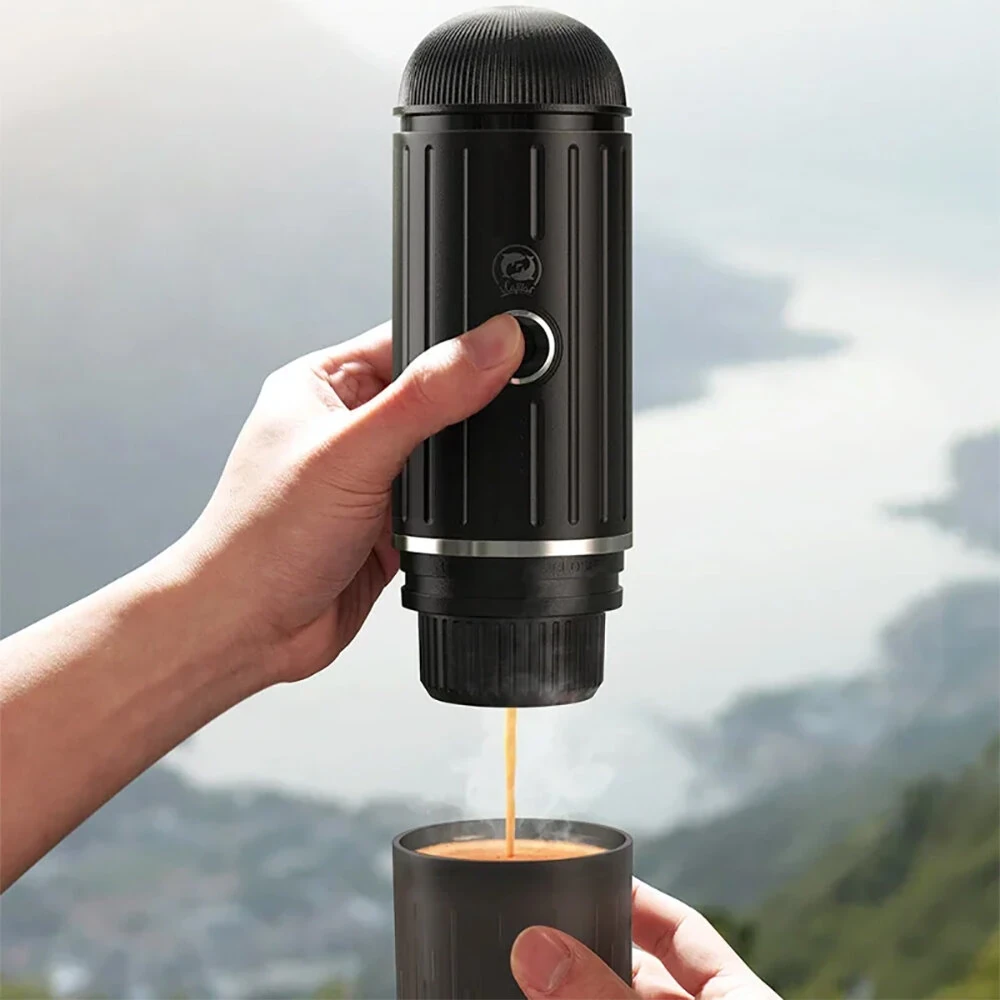 ICafilas Portable Italian Capsule Coffee Machine Capsule Powder Dual-Purpose Handheld Cordless Heating Outdoor Coffee Machine — view 6