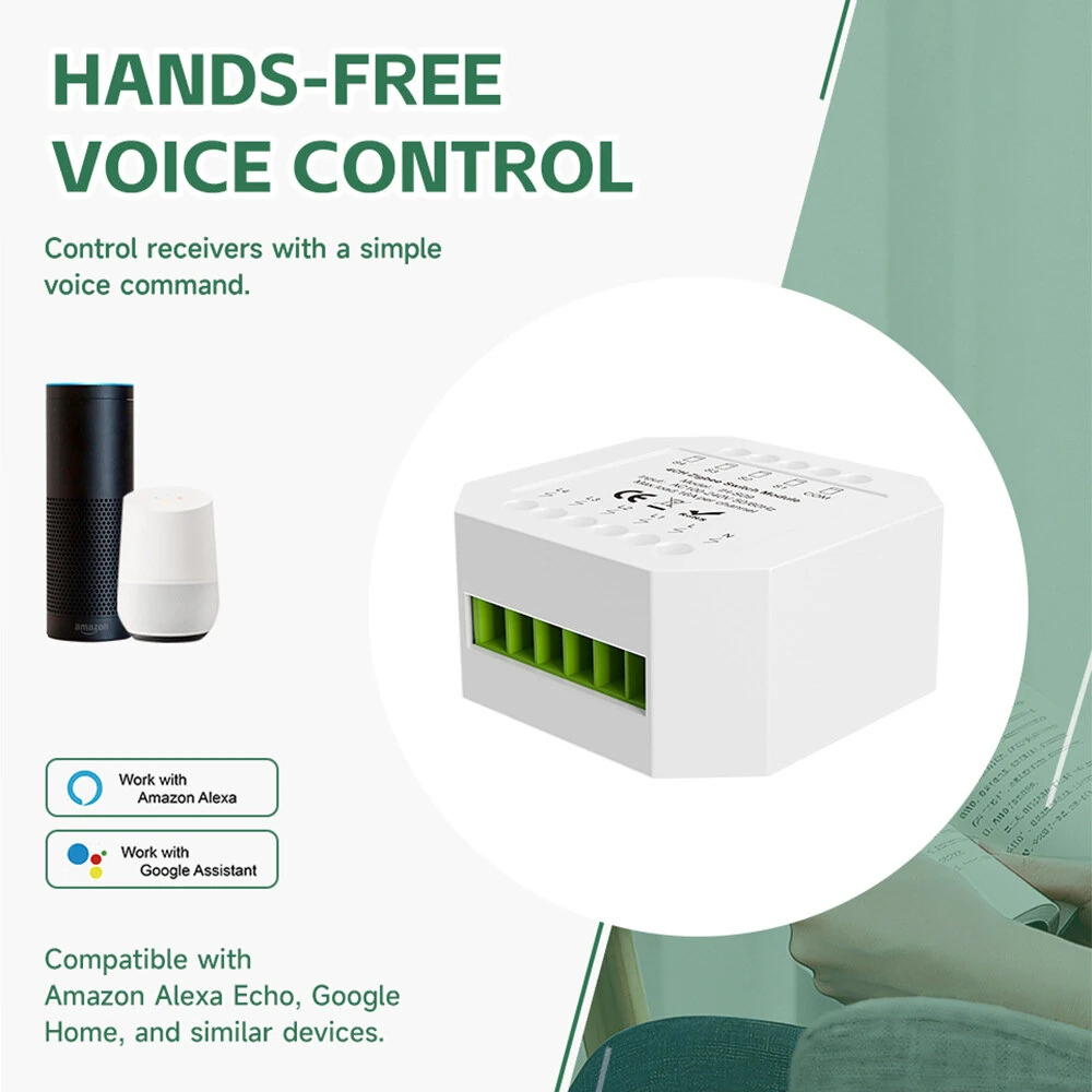IH-S09 Tuya 1-4CH Zigbe Smart Switch Module 16A/Channel APP Remote Control Timer Schedule Countdown Functions Voice Control with Alexa Google Assistant — view 3