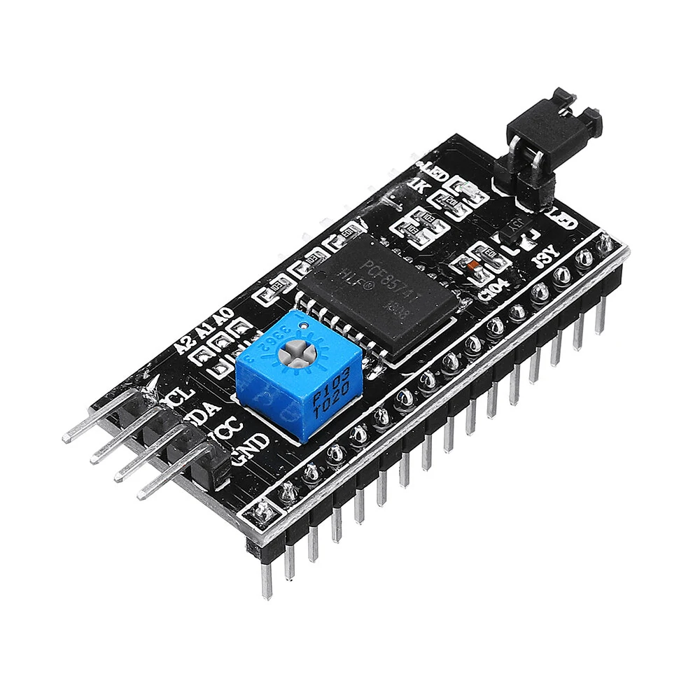 IIC I2C TWI SP Serial Interface Port Module 5V 1602 LCD Adapter Geekcreit for Arduino - products that work with official Arduino boards — view 2