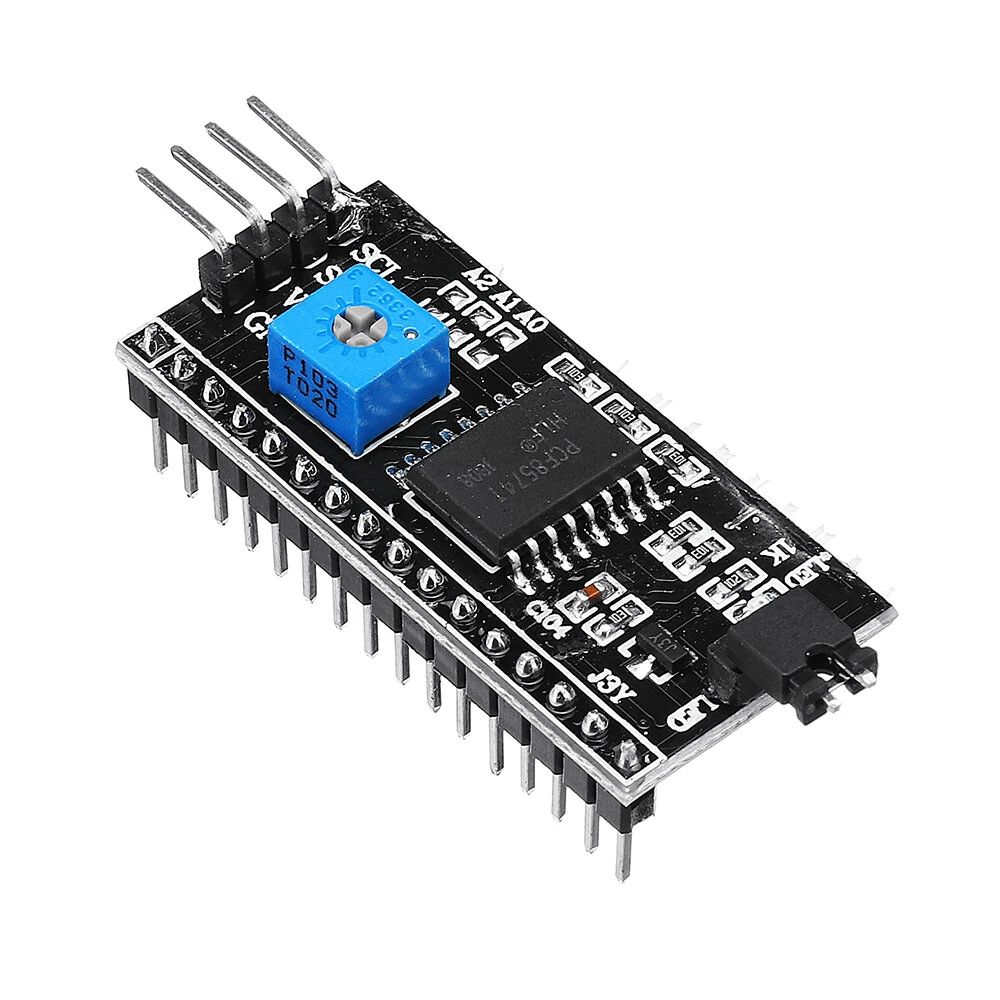 IIC I2C TWI SP Serial Interface Port Module 5V 1602 LCD Adapter Geekcreit for Arduino - products that work with official Arduino boards — view 6