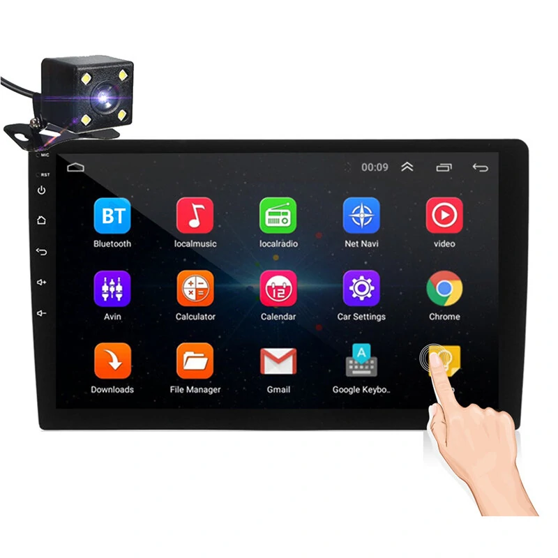 IMars 10.1 Inch 2Din for Android 10.0 Car Stereo Radio 2+32G IPS 2.5D Touch Screen MP5 Player GPS WIFI FM with Backup Camera — view 2