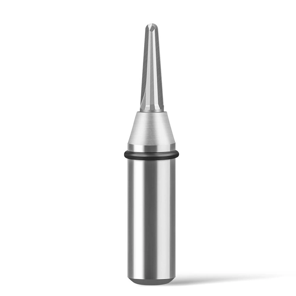 Industrial TCT Straight Cutter Woodworking Router Bit Tungsten Carbide Blades Round Bottom Arc Slotting Compatible with Engraving Milling Trimming Machines — Industrial