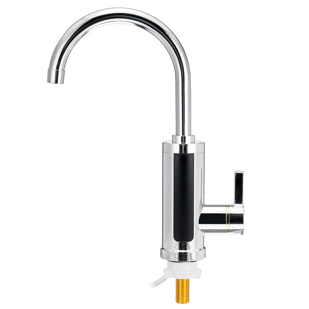Instant 3000W Electric Heating Faucet 110V/220V Rapid Heating Adjustable Temperature IPX4 Waterproof for Kitchen Bathroom — view 3