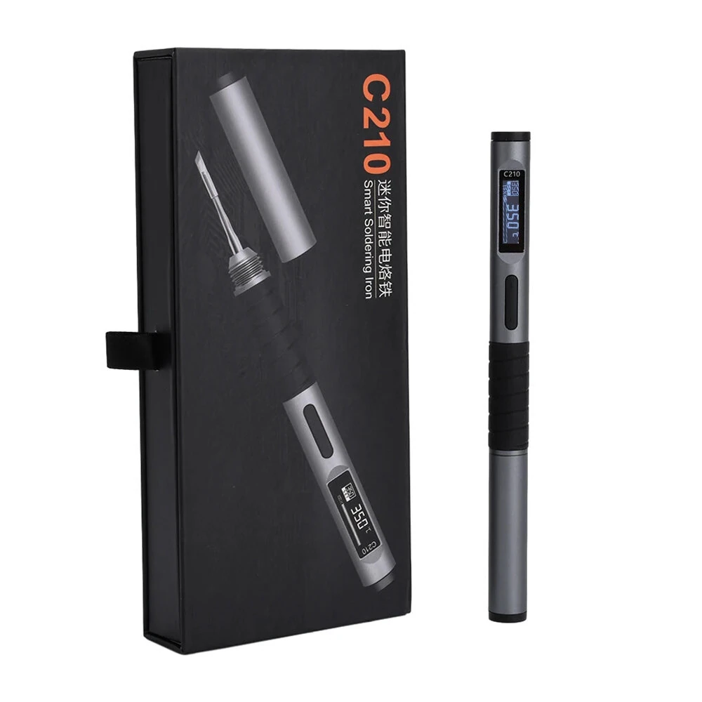 Intelligent Portable Welding Pen Type-C Interface 18-100W Adjustable Power OLED Display Fast Heating Temperature Control 80-450℃ 176-842℉ — Intelligent