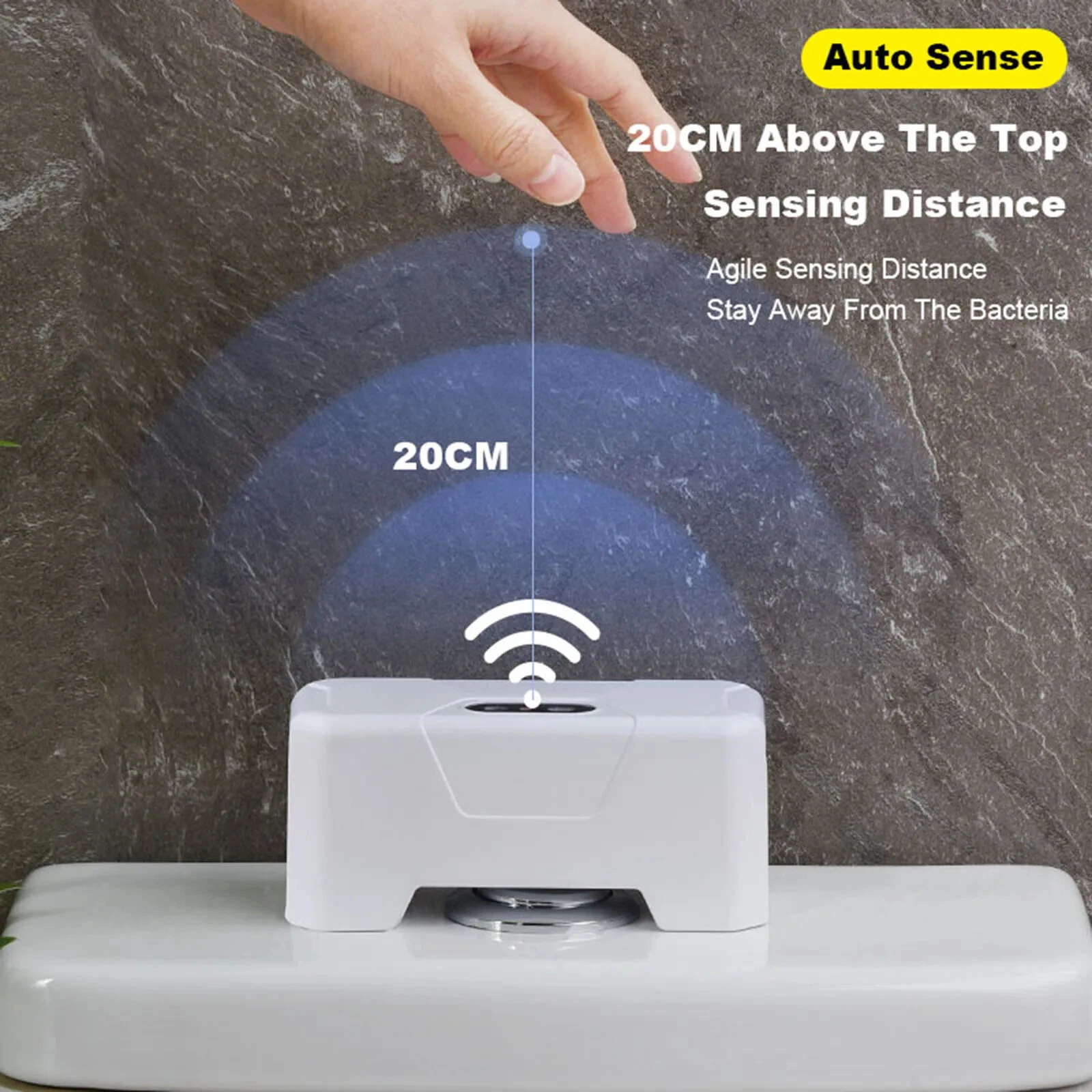 Intelligent Smart Sensor Toilet Flusher Automatic Sensor Touchless Toilet Flush for Public Use Home Bathroom — view 4