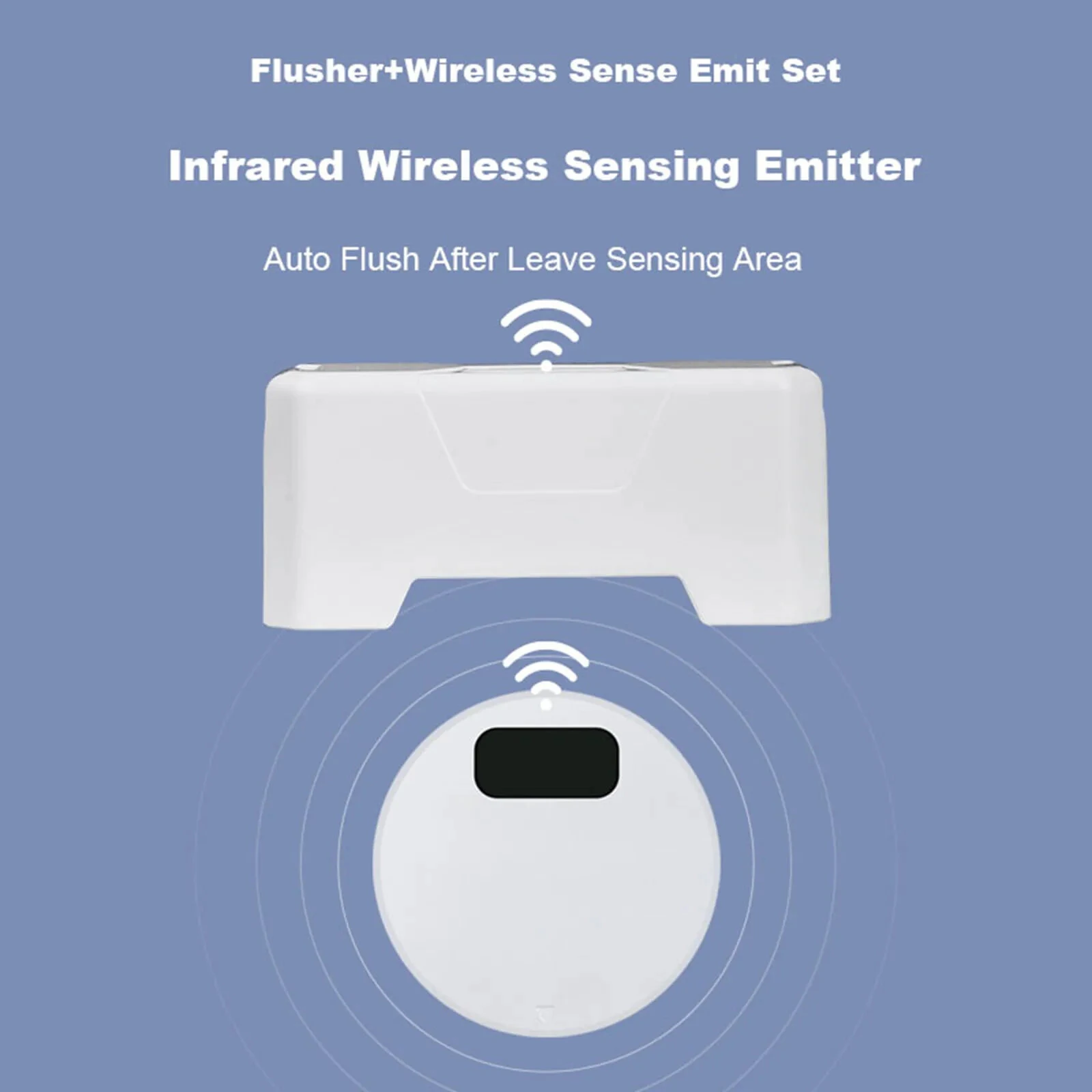 Intelligent Smart Sensor Toilet Flusher Automatic Sensor Touchless Toilet Flush for Public Use Home Bathroom — view 5