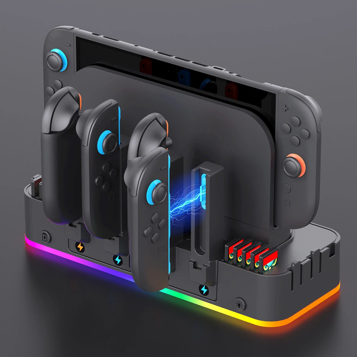 Ipega PG-SW2047 Universal Multifuncitonal Wall Stand Switch/Switch2 Controller Hanger with Colorful RGB Lighting — view 3