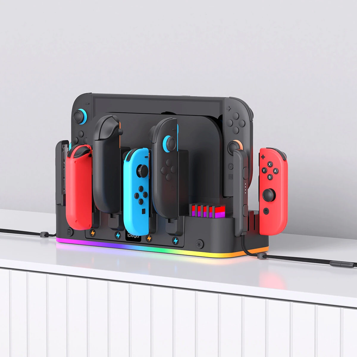Ipega PG-SW2047 Universal Multifuncitonal Wall Stand Switch/Switch2 Controller Hanger with Colorful RGB Lighting — view 4