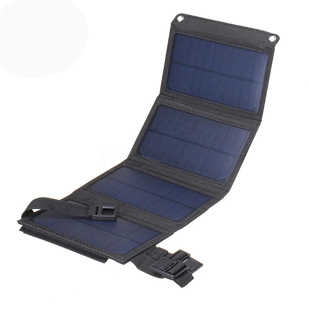 IPRee 20W Foldable Solar Panel Drop-resistant USB Solar Panel Cells for Outdoor Activities Emergency Mobile Phone Power Battery Cells for Car Boat Caravan Camp — view 10