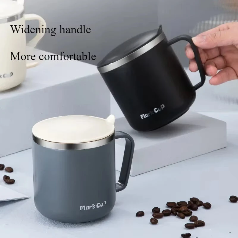 IPRee 400ml Portable Thermal Water Bottle 304 Stainless Steel Coffee Thermos Cup with Handle Leakproof Vacuum Flask Insulated Cup — view 5