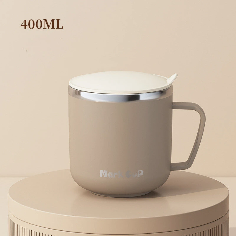IPRee 400ml Portable Thermal Water Bottle 304 Stainless Steel Coffee Thermos Cup with Handle Leakproof Vacuum Flask Insulated Cup — view 8